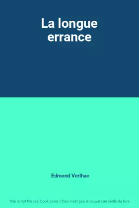 Couverture du produit · La longue errance