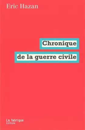 Couverture du produit · Chronique de la guerre civile