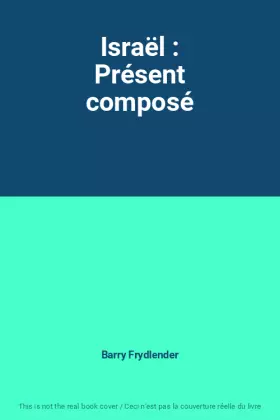 Couverture du produit · Israël : Présent composé