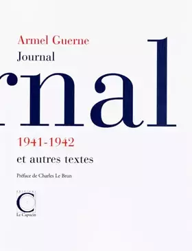 Couverture du produit · Journal 1941-1942 et autres textes