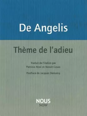 Couverture du produit · Thème de l'adieu