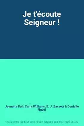 Couverture du produit · Je t'écoute Seigneur !