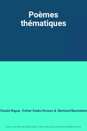 Couverture du produit · Poèmes thématiques
