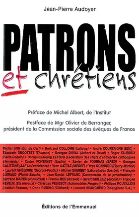 Couverture du produit · Patrons et chrétiens