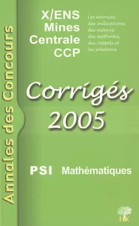 Couverture du produit · Mathématiques PSI