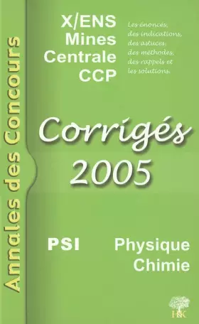 Couverture du produit · Physique et Chimie PSI