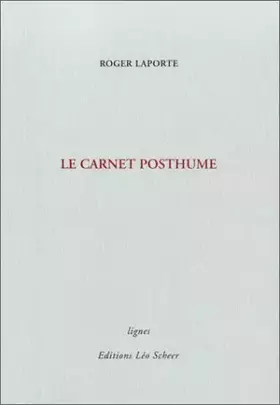 Couverture du produit · Le Carnet posthume