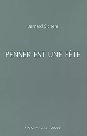 Couverture du produit · Penser est une fête