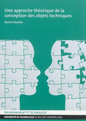 Couverture du produit · Une approche théorique des la conception des objets techniques