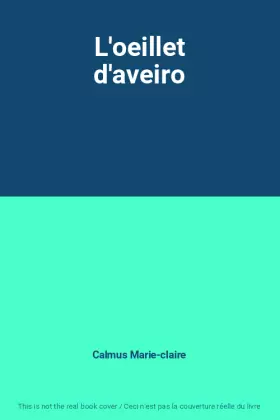 Couverture du produit · L'oeillet d'aveiro