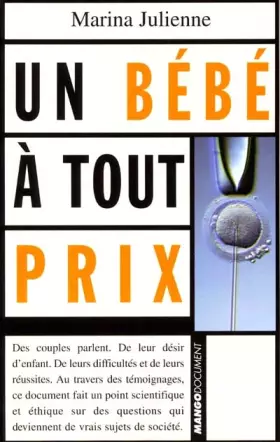 Couverture du produit · Un bébé à tout prix