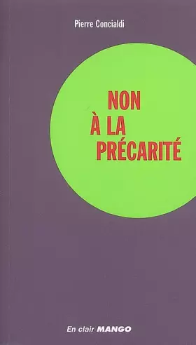 Couverture du produit · Non à la précarité