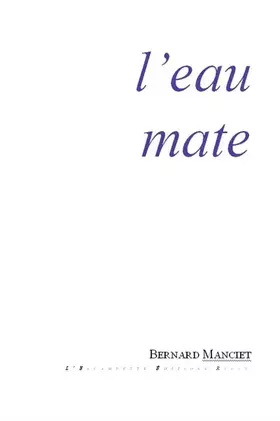 Couverture du produit · L' Eau mate