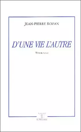 Couverture du produit · D'une vie à l'autre