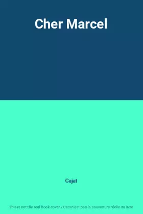 Couverture du produit · Cher Marcel