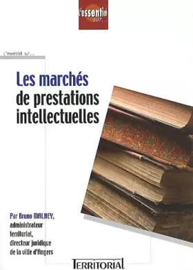 Couverture du produit · Les marchés de prestations intellectuelles