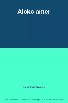 Couverture du produit · Aloko amer