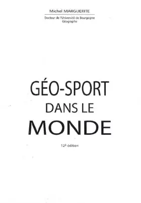 Couverture du produit · Géo-sport dans le monde