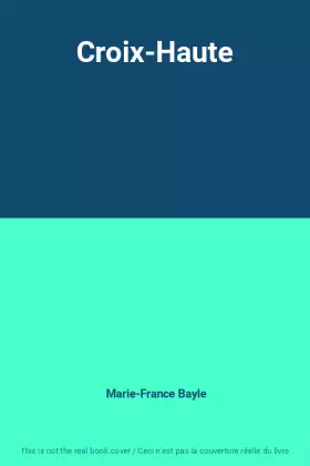 Couverture du produit · Croix-Haute