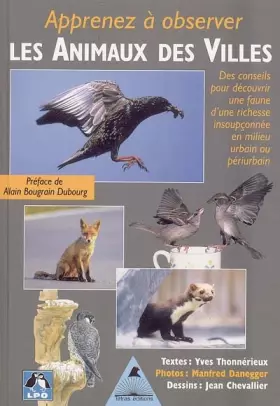 Couverture du produit · Apprenez à observer les Animaux des Villes