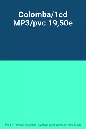 Couverture du produit · Colomba/1cd MP3/pvc 19,50e