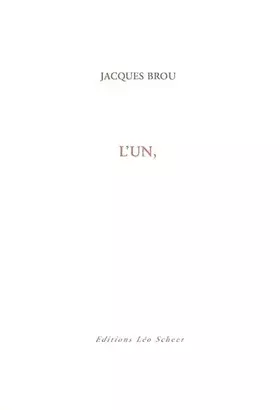 Couverture du produit · L'un,