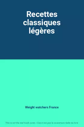 Couverture du produit · Recettes classiques légères