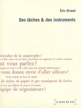 Couverture du produit · Des tâches & des instruments