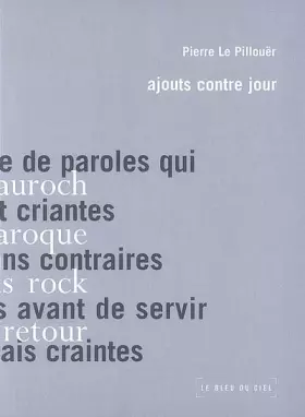Couverture du produit · Ajouts contre jour