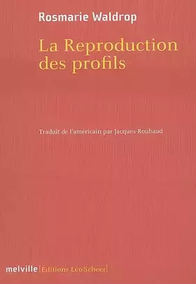 Couverture du produit · Reproduction des profils (La)