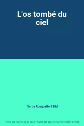 Couverture du produit · L'os tombé du ciel