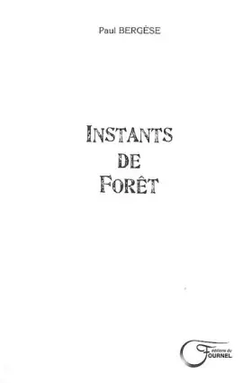 Couverture du produit · Instants de Foret