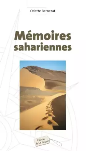Couverture du produit · Mémoires sahariennes