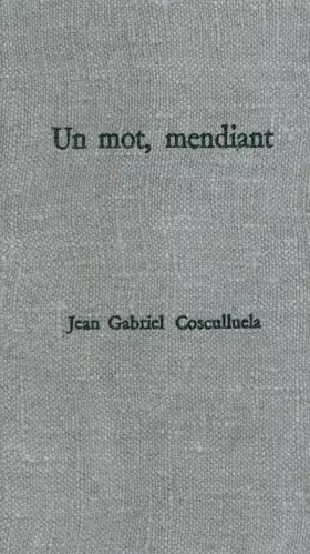 Couverture du produit · Un mot, mendiant