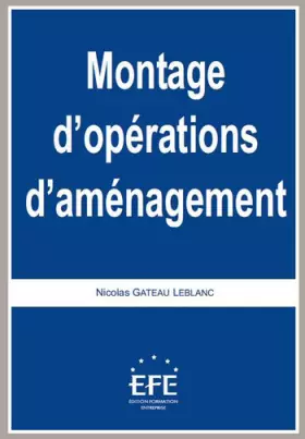 Couverture du produit · montage d'opérations d'aménagement - 2ème édition