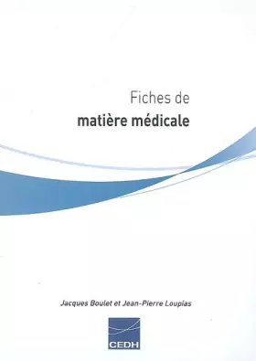 Couverture du produit · Fiches de matière médicale