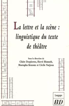 Couverture du produit · La lettre et la scène