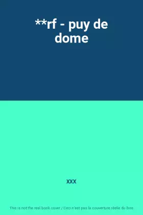 Couverture du produit · **rf - puy de dome