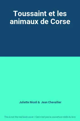 Couverture du produit · Toussaint et les animaux de Corse