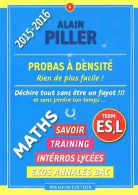 Couverture du produit · Probas à Densité - Terminales ES, L