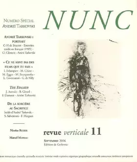 Couverture du produit · Nunc n°11 Dossier Andreï Tarkovski