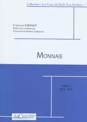 Couverture du produit · Monnaie : Tome 1