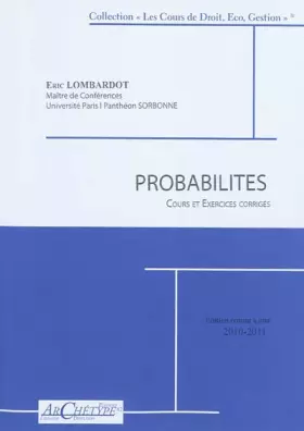 Couverture du produit · Probabilités : Cours et exercices corrigés