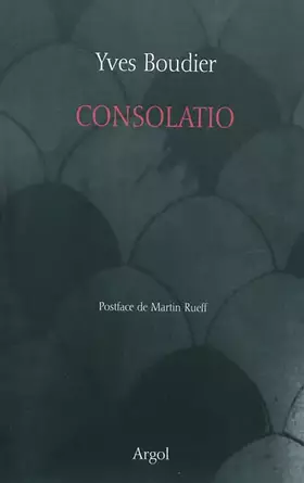 Couverture du produit · Consolatio