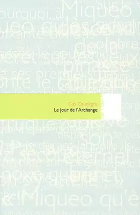 Couverture du produit · Le Jour de l'Archange