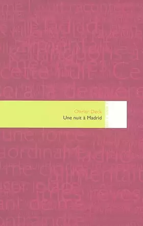 Couverture du produit · Une nuit à Madrid