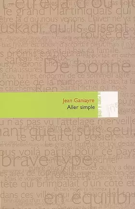 Couverture du produit · Aller simple