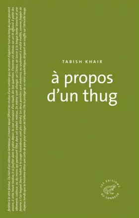 Couverture du produit · A propos d'un thug