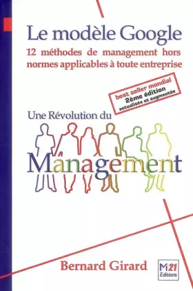 Couverture du produit · Une révolution du management - le modèle Google