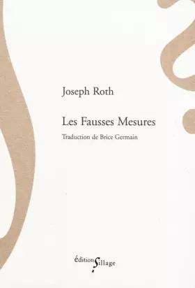 Couverture du produit · Les Fausses Mesures